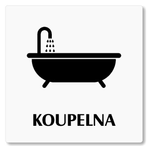 Koupelna, 80x80mm, bílá, Nevada